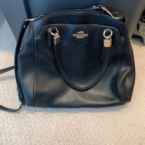 Black coach purse bucket bag style